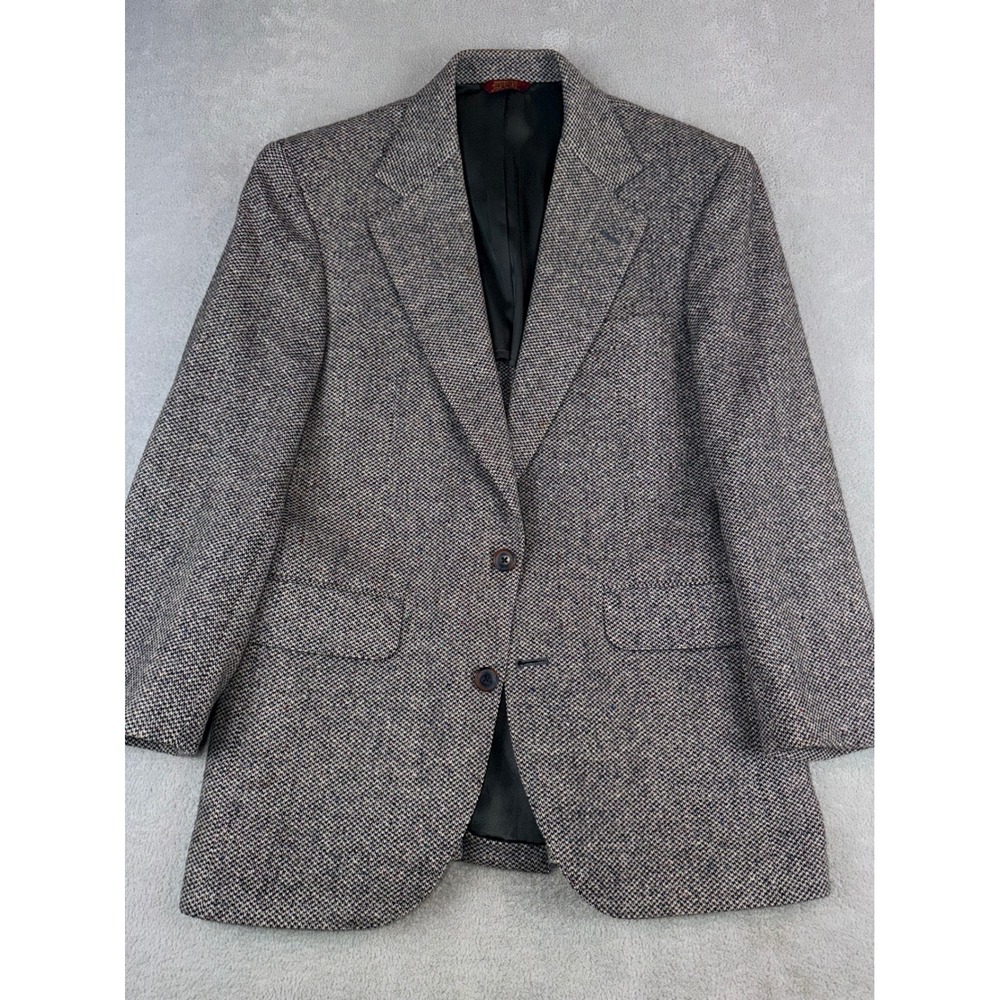 Corbin Men's Sport Coat 37 Short Tweed‎ Wool Blend Blazer Jacket Made in USA